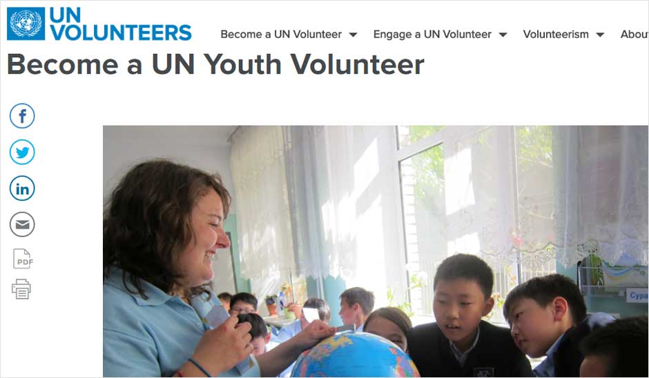 UN Volunteers for High School Students