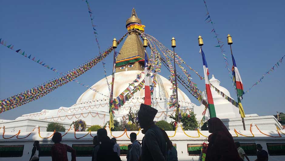 A buddhist temple in kathmandu 