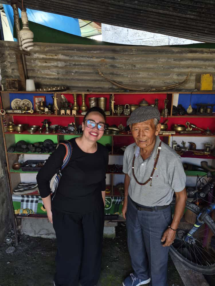 melissa exploring nepali culture