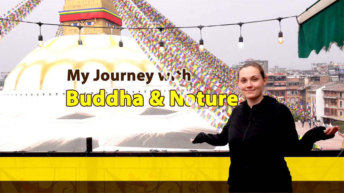 Conny in Buddhist temple   