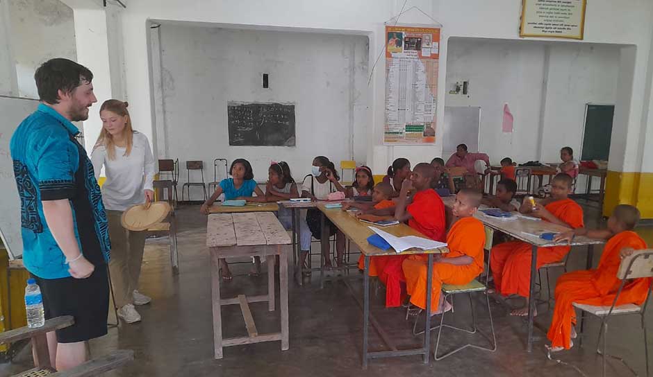 teaching to monks in sri lanka
