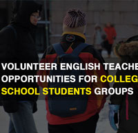 Volunteer English Teacher  Opportunities for Students  