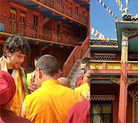 Where do Buddhist Monks Live in?