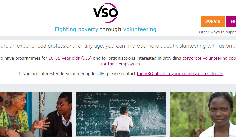 vso free volunteer and travel abroad