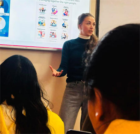 Photo of Marlene Giving Psychology Presentation