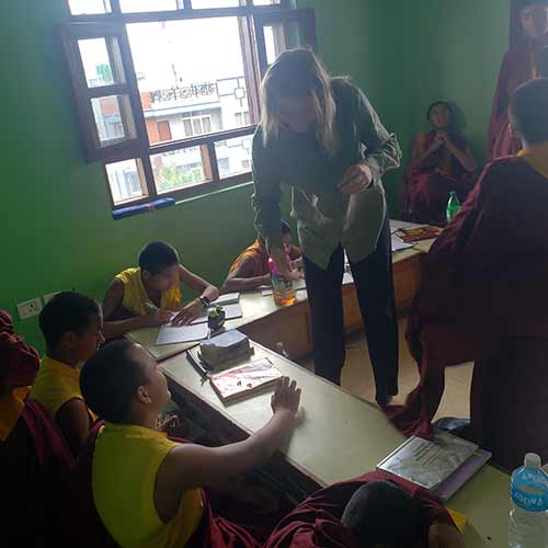 Teaching child monks